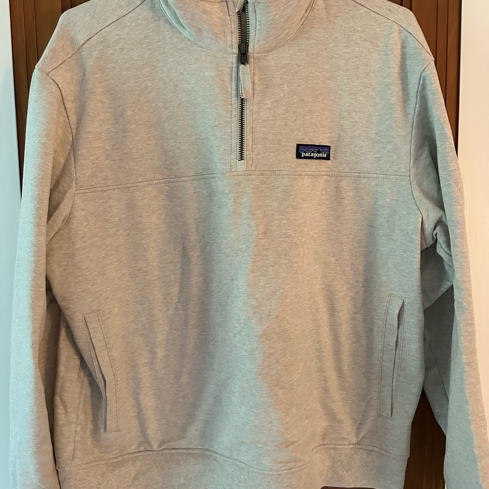 Patagonia Light Tan Quarter-Zip Pullover
